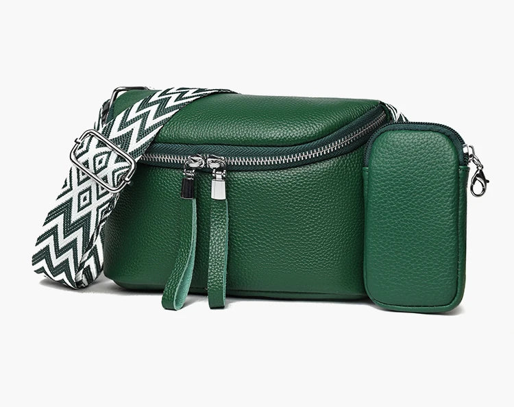 Nina - Refined Leather Shoulder Bag