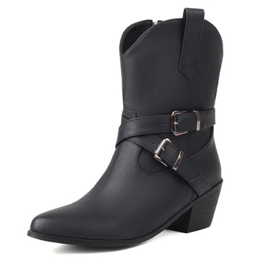 Mika - Buckle Ankle Boots
