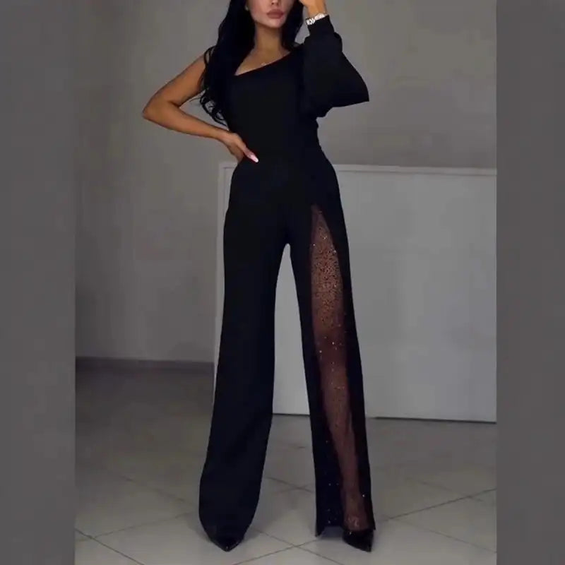 Heather - Glittering Off-shoulder One Piece