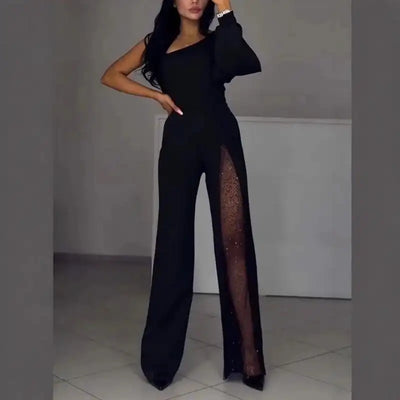 Heather - Glittering Off-shoulder One Piece