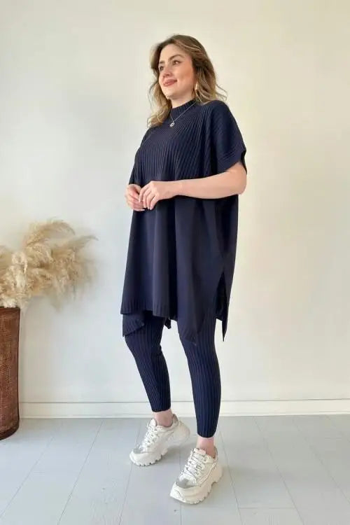 Monica - Stretch Knitted Two-piece Set