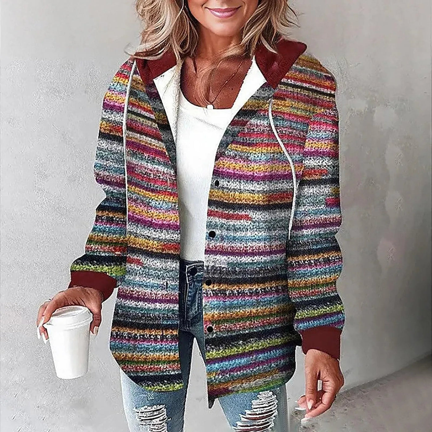 Bella - Stylish plaided jacket