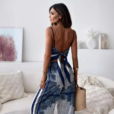 Micah - Stylish Lace-Up Vest & Pant Set