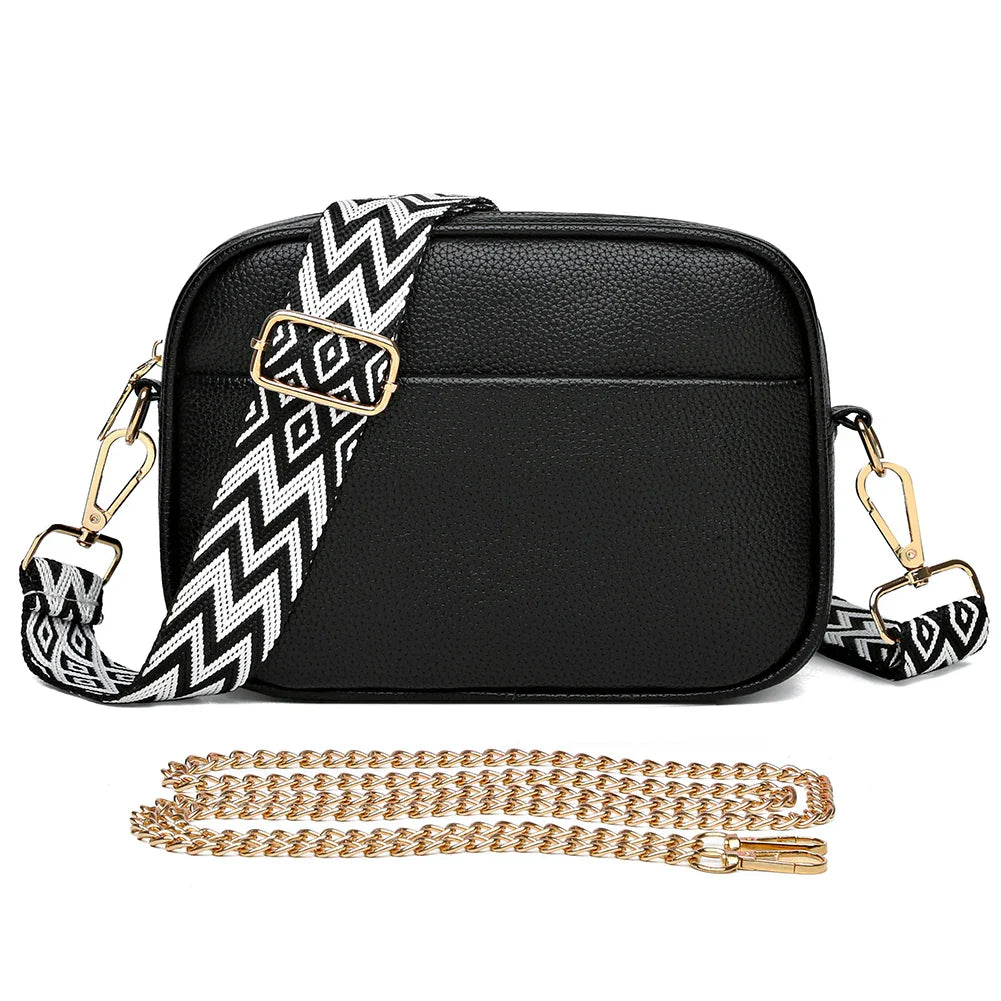 Zara - Refined Leather Shoulder Bag
