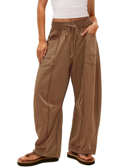 Orlaina - Relaxed Fit Wide Leg Pants