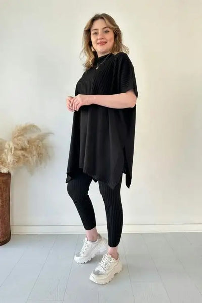 Monica - Stretch Knitted Two-piece Set