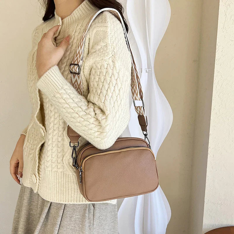 Chelsea - Refined Leather Shoulder Bag