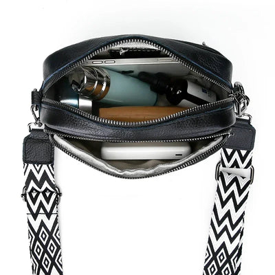 Belle - Refined Leather Shoulder Bag