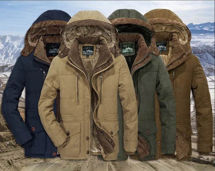 Michael - Men's thermal winter parka with multiple pockets