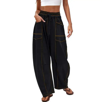 Orlaina - Relaxed Fit Wide Leg Pants