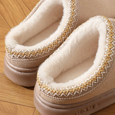 Chloe - Fluffy Platform Slippers