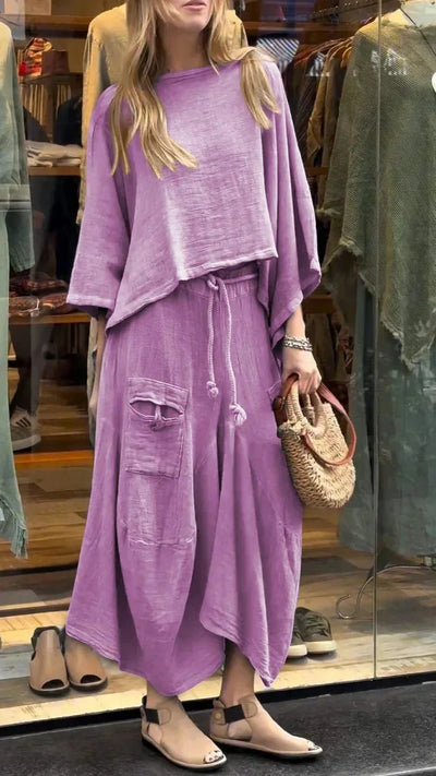 Pamela - Loose Casual Irregular Set
