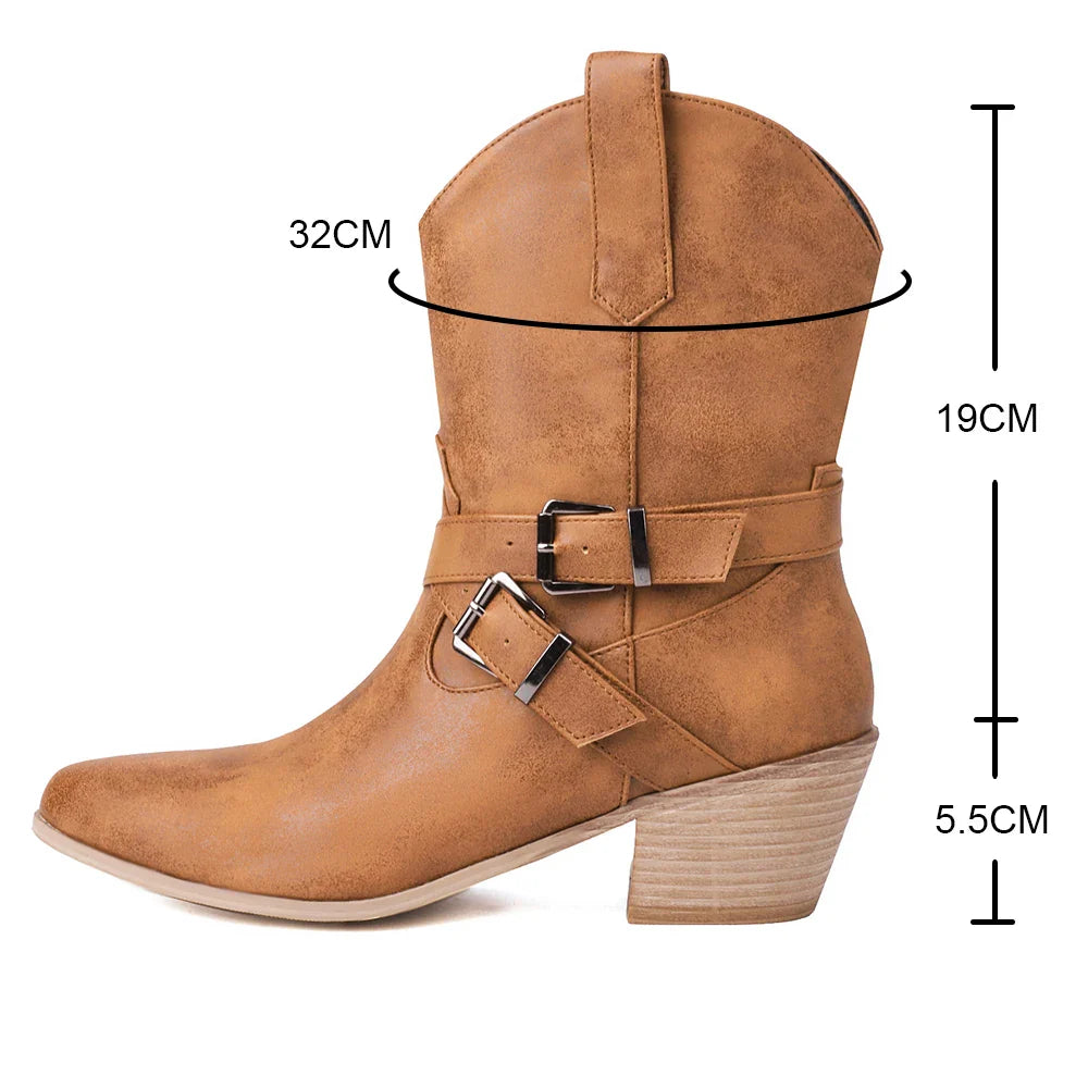 Mika - Buckle Ankle Boots