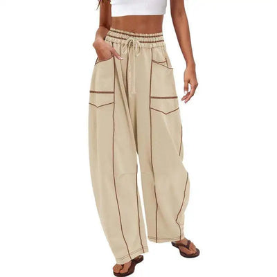 Orlaina - Relaxed Fit Wide Leg Pants