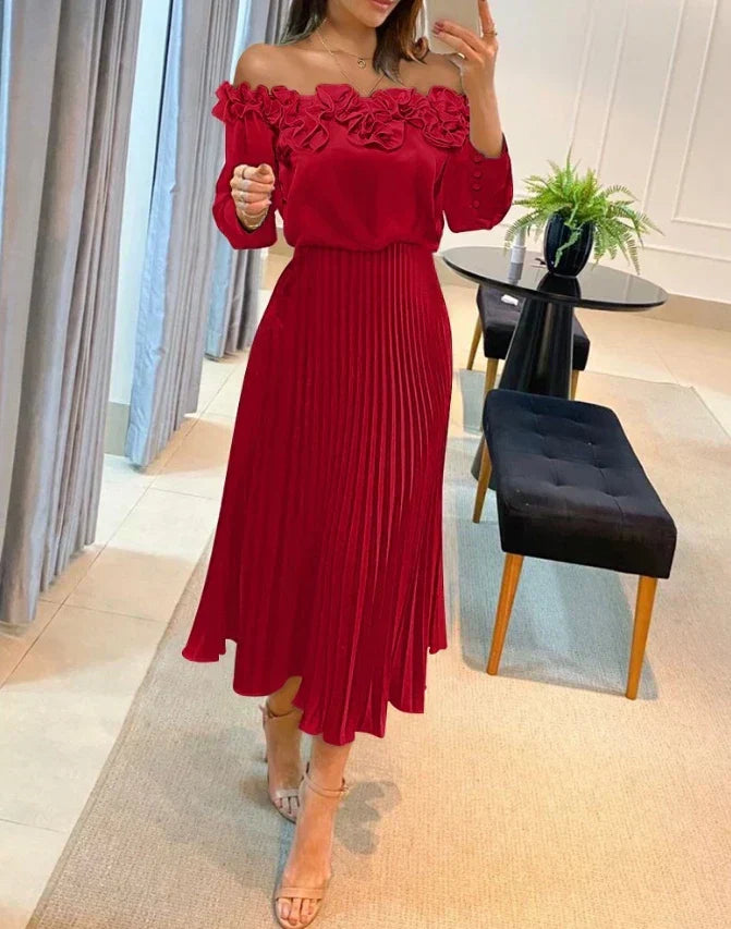 Aria™ - Flowing Off-Shoulder Maxi Dress