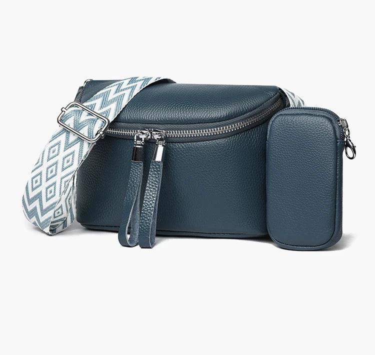 Nina - Refined Leather Shoulder Bag
