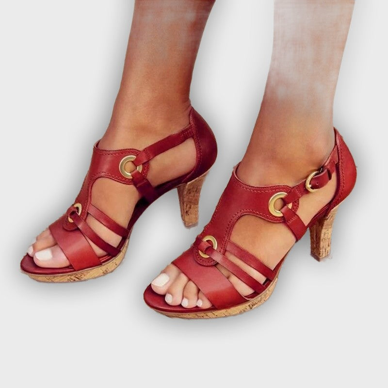 Aurelia - Chic Strappy Heeled Sandals
