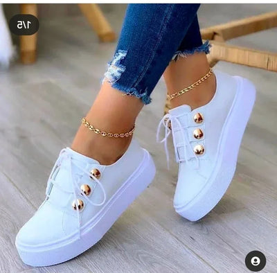 Serena - Orthopedic Round Toe Platform Sneakers