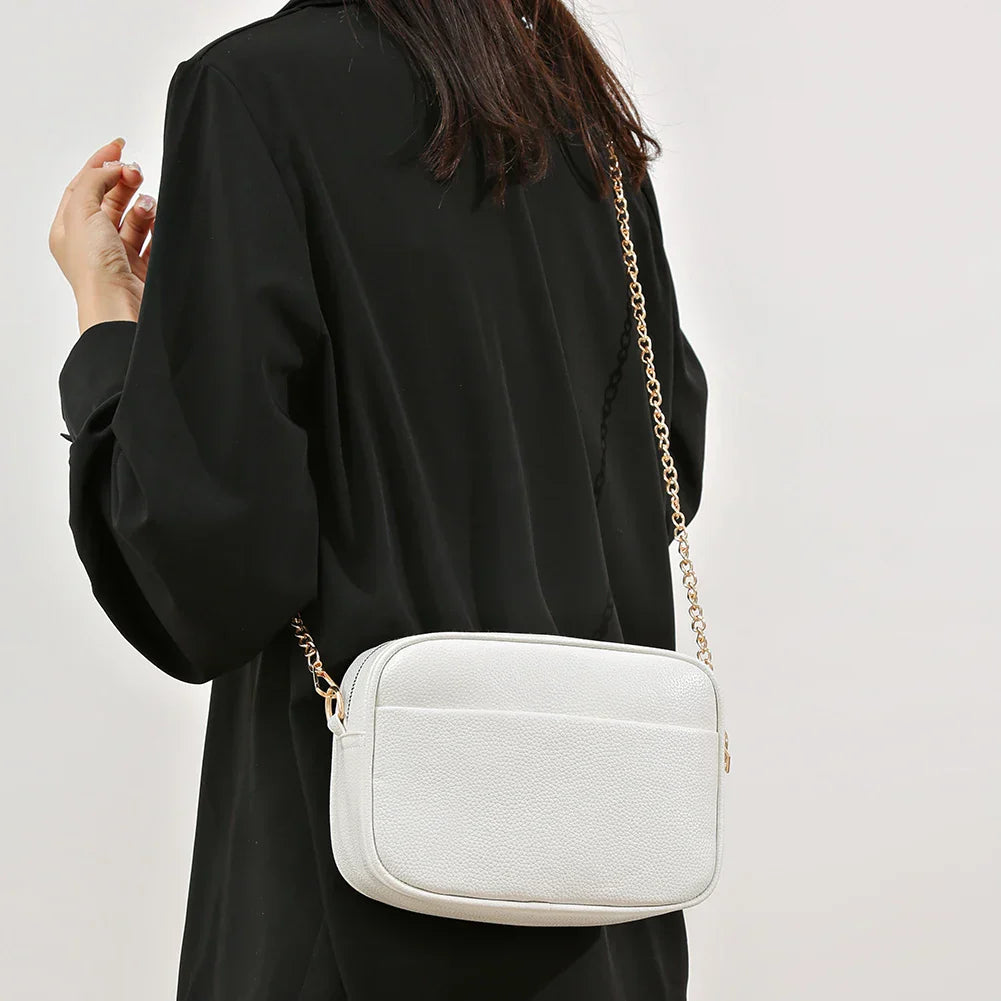 Zara - Refined Leather Shoulder Bag