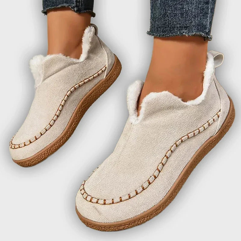 Vail - Warm Velvet Flat Winter Boots