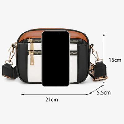 Violet - Refined Leather Shoulder Bag