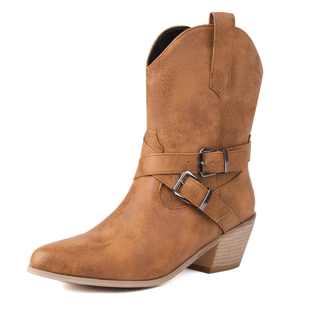 Mika - Buckle Ankle Boots