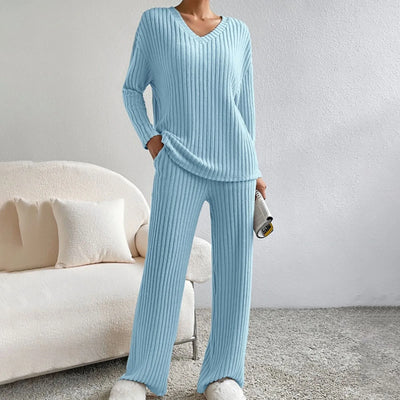 Vayla - COZY RIBBED LOUNGE SET WITH RELAXED FIT