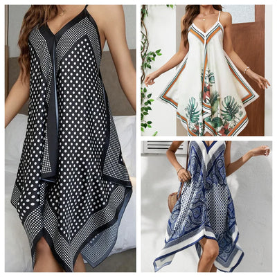 Flora - Sexy Spaghetti Asymmetrical Dress