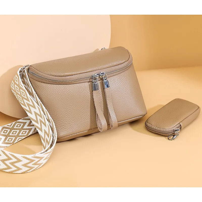 Nina - Refined Leather Shoulder Bag