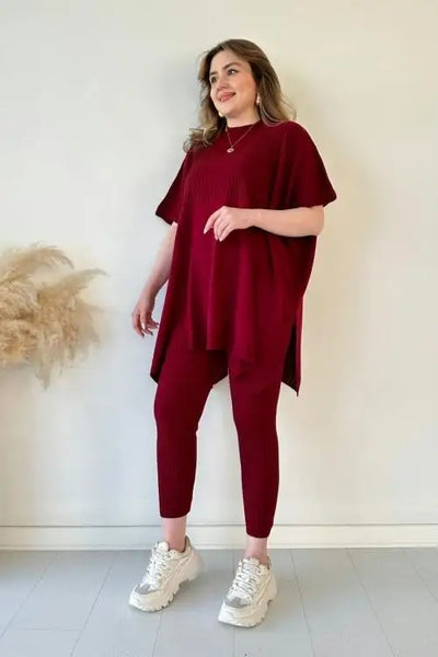 Monica - Stretch Knitted Two-piece Set