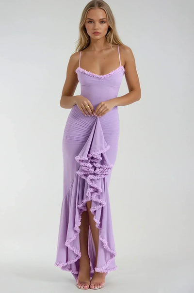 Clarissa™ - Yellow Mesh Maxi Dress