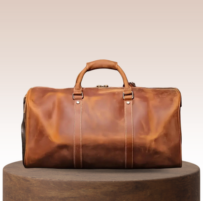 Callahan - Premium Leather Travel Duffel Bag
