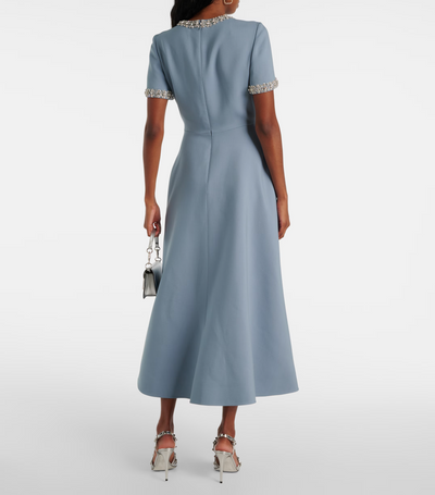 Raffaella™ - Flared Dress with Bows and Beads