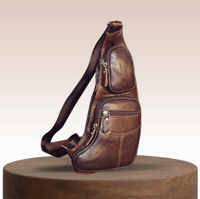 Beckett - Vintage Leather Chest Sling Bag