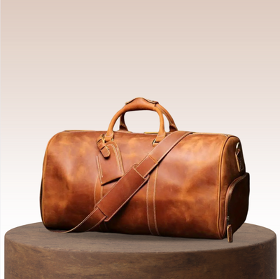 Montgomery - Genuine Top-Layer Cowhide Duffel Crossbody Bag