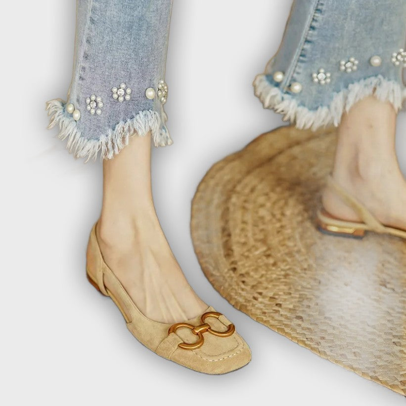 Riley - Elegant Orthopedic Square Heel Sandals