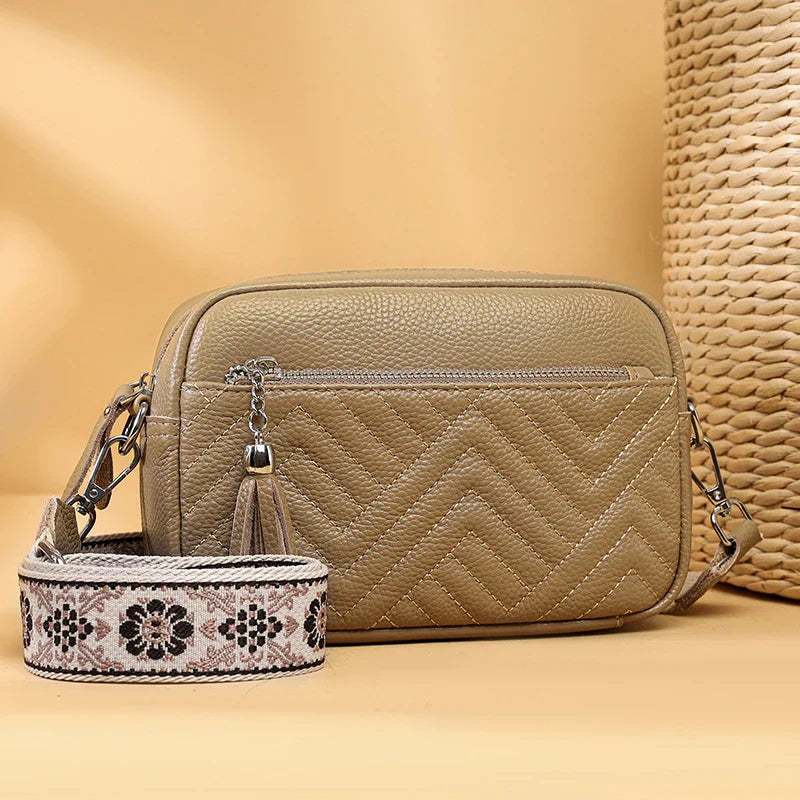 Bianca - Refined Leather Shoulder Bag