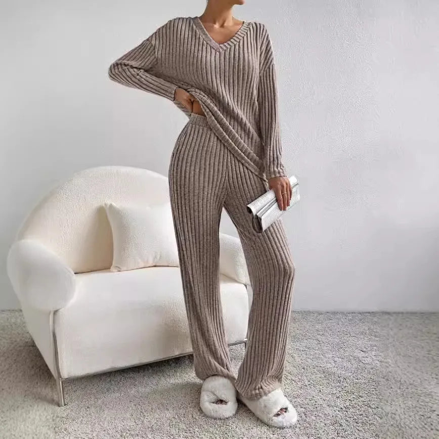 Vayla - COZY RIBBED LOUNGE SET WITH RELAXED FIT