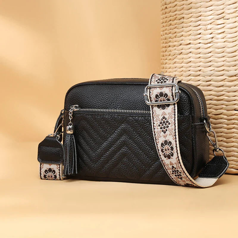 Bianca - Refined Leather Shoulder Bag