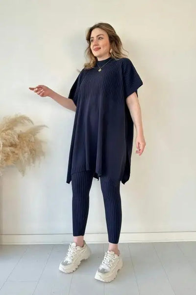 Monica - Stretch Knitted Two-piece Set