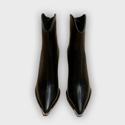 Aliyah - Stylish Women's Leather Comfort Heels