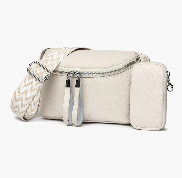 Nina - Refined Leather Shoulder Bag