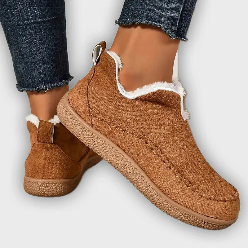 Vail - Warm Velvet Flat Winter Boots