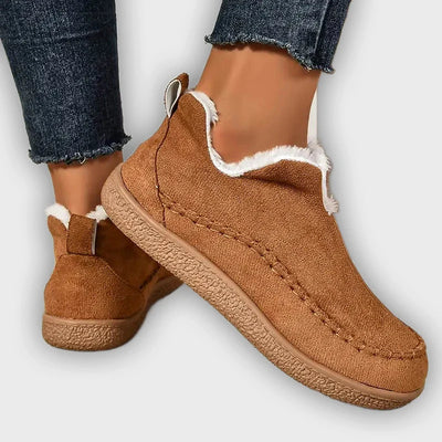 Vail - Warm Velvet Flat Winter Boots
