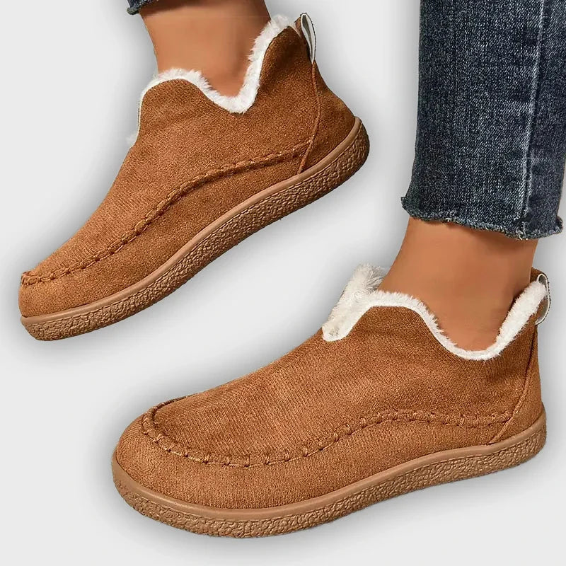 Vail - Warm Velvet Flat Winter Boots