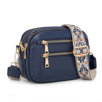 Violet - Refined Leather Shoulder Bag