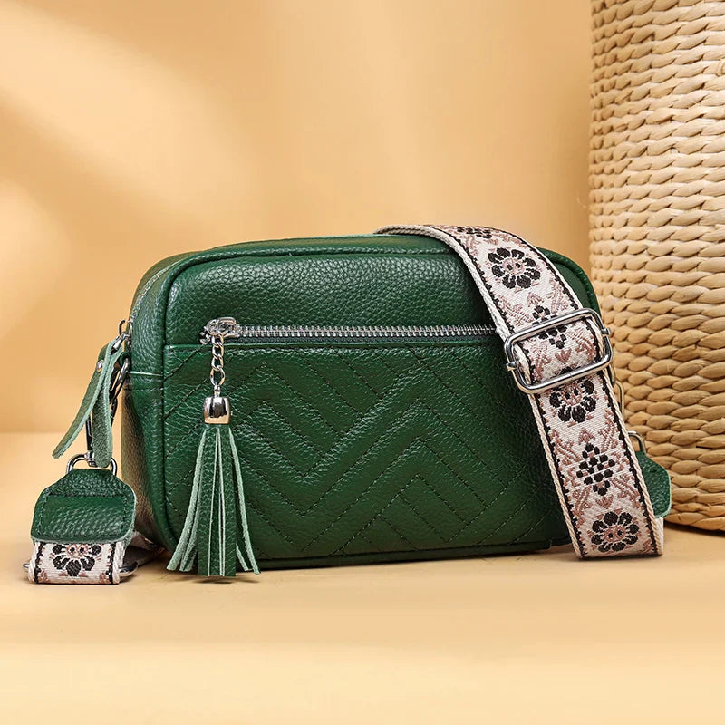 Bianca - Refined Leather Shoulder Bag