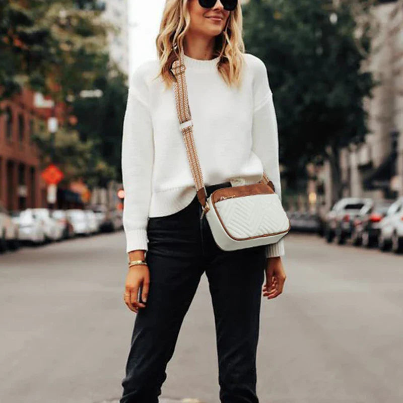 Ariana - Refined Leather Shoulder Bag