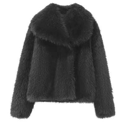 Lucia - Elegant Plush Fur Coat