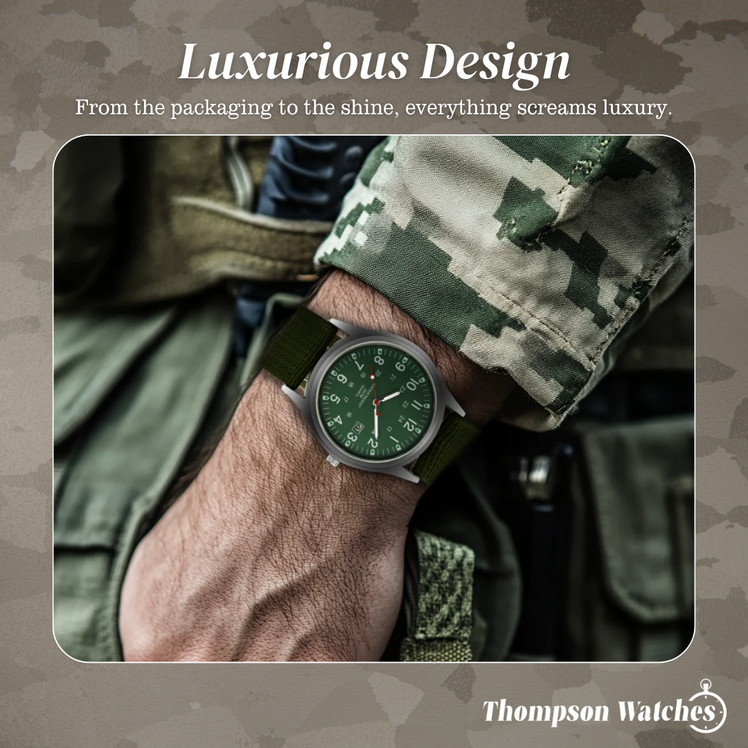 Mateo | Rugged Field Watch with Durable Canvas Strap